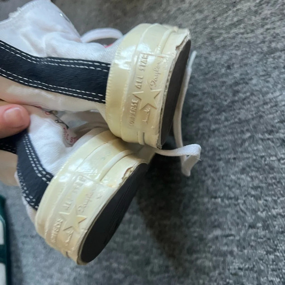 Comme Des Garçons Converse High Top Sneakers, size 6 - Picture 2 of 12